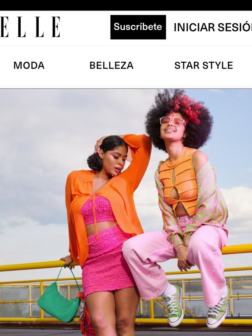 Ragged Priest ELLE Magazine Orange Slice Cut Cotton Top S